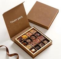 Personnalisez votre logo de marque, boîte d'emballage de luxe pour bonbons et chocolats avec fermeture magnétique UV de 2 mm, solutions d'emballage