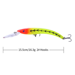 15.5CM 16.3G meilleure vente équipement de pêche en mer yeux 3D leurres de vairon pêche avec une bonne <span class=keywords><strong>action</strong></span> - Product Image 6