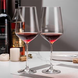 Copas de Vino de Cristal Transparente Hechas a Mano, Libres de Plomo, de Lujo, 550 ml, con Base Ancha para Uso Doméstico, Venta al Por Mayor - Product Image 6