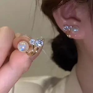 Südkorea Perlen ohrringe, eine kleine Anzahl von High-End-Design, tragen zwei neue Stil von modischen Temperament Ohrringe