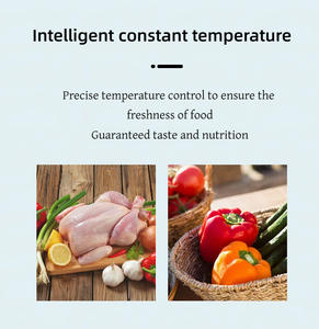 Réfrigérateur Américain Sans Givre Acier Inoxydable 606L Côté-à-Côté avec Machine à Glaçons Électrique et Distributeur d'Eau, Prise Royaume-Uni pour Hôtels - Product Image 3