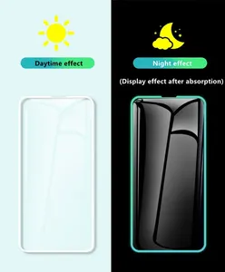 Protector de Pantalla Luminoso de Vidrio Templado 9H, Fluorescente, Multicolor, que Brilla en la Oscuridad, para <span class=keywords><strong>iPhone</strong></span> 11, 12, 13, 14 Pro Max - Product Image 2