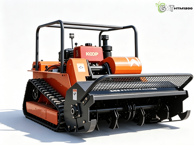 HTM1200 25HP Remote Control Crawler Forestry Mulcher | Heavy-Duty Brush Cutter for Land Clearing & Vegetation Management