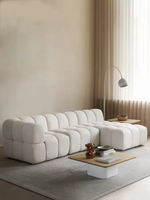Canapé modulable en forme de L, canapé modulable blanc, confortable, beige, pour salon, salle à manger, usage domestique