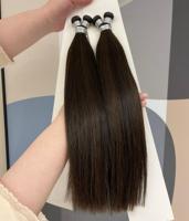 Extensions de cheveux russes Remy de haute qualité en gros, trame fine invisible Genius Weft, double tirage, couleur P1A/2