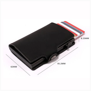 <span class=keywords><strong>Portefeuille</strong></span> Rfid de luxe pour hommes Porte-cartes de visite Pop-up Porte-cartes d'identité <span class=keywords><strong>portable</strong></span> - Product Image 3