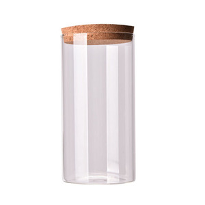 Wholesale Bamboo 450ml Multi-functional Heatable <b>Kitchen</b> Candle <b>Jar</b> Food <b>Storage</b> <b>Jar</b> with Cork Lid Minimalist Design - Product Image 6