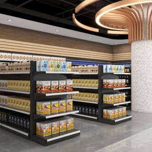 <span class=keywords><strong>Étagère</strong></span>s durables personnalisables de supermarché support de supermarché de capacité de <span class=keywords><strong>charge</strong></span> lourde pour des besoins spécifiques - Product Image 1