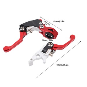 Levier de frein et d'embrayage pliable universel 21 mm pour <span class=keywords><strong>moto</strong></span>, remplacement pour CRF YZF CQR ATVs Dirt Bikes <span class=keywords><strong>Mini</strong></span> - Product Image 2