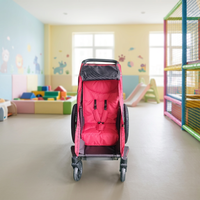 TC-2024S Chariot de jogging pliable en fer avec tissu résistant à l'eau 600D, compatible vélo 3 en 1 avec siège individuel pour bébé