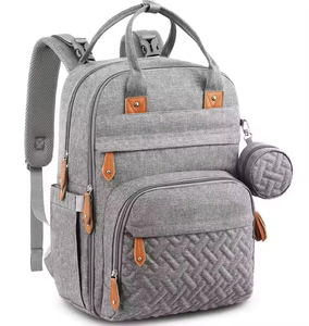 Mochila de Maternidad Impermeable de PU con MOQ Bajo, Bolsa de Viaje para Mamá y Bebé, Cambiador Portátil con Cierre de Cremallera - Product Image 2