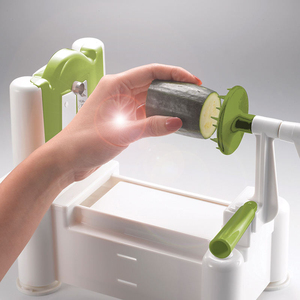 Coupe-légumes manuel ergonomique en acier inoxydable pour petites commandes directes – Idéal pour légumes bouclés et spaghetti - Product Image 4