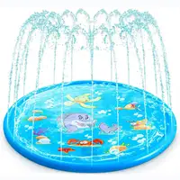 Antislip Splash Pad Voor Kinderen En Hond, Dikker Sprinkler Zwembad Zomer Outdoor Water Speelgoed, fun Achtertuin Fontein Speelkleed Voor Baby