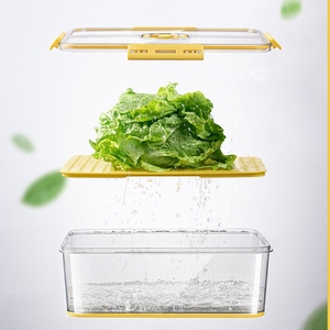 Küche Großraum Kühlschrank Aufbewahrung sbox Luftdicht Kunststoff Transparent Gefrier schrank <span class=keywords><strong>Organizer</strong></span> Kühlschrank Lebensmittel Aufbewahrung sbox - Product Image 3