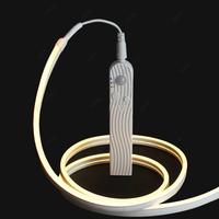 Bande lumineuse LED néon alimentée par batterie 5v, capteur de mouvement humain intelligent, flexible, alimentation USB, bande lumineuse LED néon