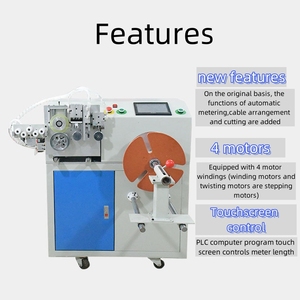 Longitud de medición de cable eléctrico carrete cable bobina viento rebobinado atar máquina - Product Image 5