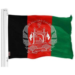 UD2 per G128 World Flag Combo Pack per USA americano e afgano 3x5 FT stampato 150D poliestere con palo in metallo