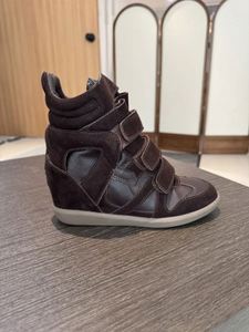 Botas de boxeo de cuero con tacón interior elevado para mujer, botines cortos de invierno, estilo deportivo, botas casuales para mujer, Lulu - Product Image 2