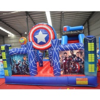 Avengers château gonflable pour enfants en plein air loisirs commerciaux PVC gonflable rebond maison trampoline toboggan