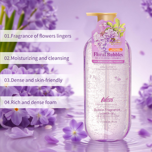 Nary Promotion <span class=keywords><strong>Vente</strong></span> en Gros Gel Douche Moussant 750 ml Parfum Floral Exfoliant Hydratant Biologique Naturel Fabricant de Savon Corporel - Product Image 4