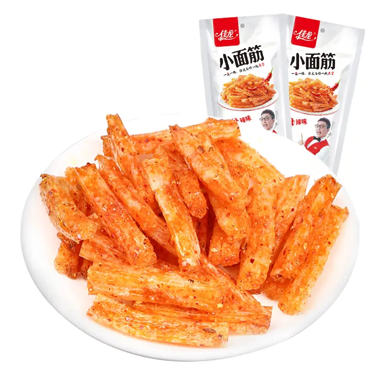 38g * 240 बैग चीन स्वाद सेम दही नाश्ता स्वस्थ मसालेदार पट्टी चीनी ट्रक खाद्य Latiao