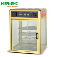 Vitrine chauffante électrique pour aliments, en verre et acier inoxydable, table vapeur de comptoir, buffet traiteur, capacité personnalisée HIGHBRIGHT HBE