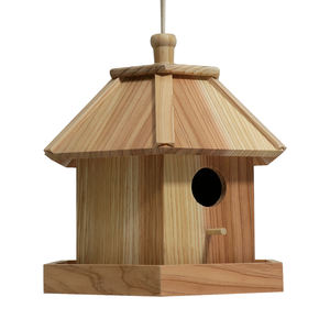 Özel yüksek kalite katı ahşap evler dış dekorasyon için ahşap kuş evi - Product Image 3