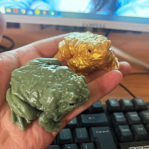 Mainan Squishy kodok seperti hidup-lucu lelucon lelucon & penghilang stres gelisah untuk anak-anak remaja dewasa-katak realistis desain licin - Product Image 2