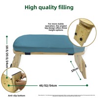 Tabouret de yoga universel brodé, détachable et réglable en hauteur, banc de méditation, tabouret de prière à genoux pour usage domestique avec sac Zhejiang