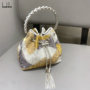 Boshiho Diamonds Bags Evening Clutch Bag Women Wedding Party <b>Purse</b> Handbag Shiny Crystal Rhinestone Bucket Bag - Product Image 6
