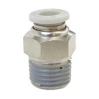 Raccord à Enfoncer en Cuivre Série PC Corps Hexagonal Connecteur Droit Résistance à la Corrosion pour Système Pneumatique
