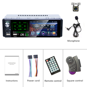 Podofo Xe <span class=keywords><strong>Stereo</strong></span> 1 Din 4.1 ''Cảm Ứng Điện Dung HD Màn Hình Xe Đài Phát Thanh Tự Động FM/AM/RDS BT + Điều Khiển & Microphone + 12 Led Phía Sau Máy Ảnh - Product Image 6