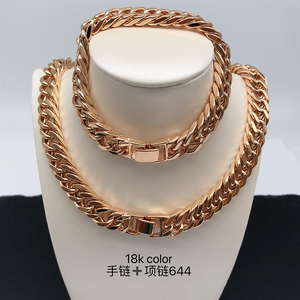 XUPING Joyería al por mayor: <span class=keywords><strong>Collar</strong></span> <span class=keywords><strong>de</strong></span> eslabones personalizado para hombre, chapado en oro, con diseños cubano, <span class=keywords><strong>serpiente</strong></span>, caja y Singapur - Product Image 6