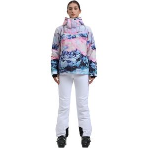 Ensemble veste et pantalon de ski pour femme, imperméable 15k, respirant 10k, isolé, pour sports d'hiver - Product Image 1
