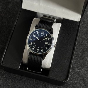 Student Men's Sports Nylon Quartz <b>Watch</b> Alloy <b>Case</b> Fabric Strap Calendar Quartz <b>Watch</b> Men's <b>Watch</b> Wholesale - Product Image 4