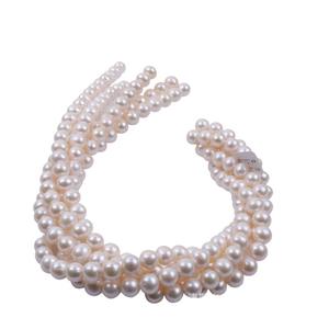 Collar de Perlas de Agua Dulce con Colgante de Elefante con Incrustaciones de Circonita, Estilo Dulce y Moderno de Zhuji, Joyería al por Mayor - Product Image 2