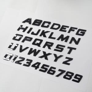 สติ๊กเกอร์ติดรถยนต์ ตัวอักษร 3 มิติ ขนาด 25 มม. แบบเอียง สีดำโครเมียม สำหรับตกแต่งรถยนต์ โลโก้รถยนต์ ชุดแต่งรถยนต์ - Product Image 3