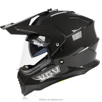 Casque de moto certifié tout-terrain rallye ABS |   Visière auto-teintante double |   Approuvé par le DOT |   Fermeture rapide unisexe pour le visage entier