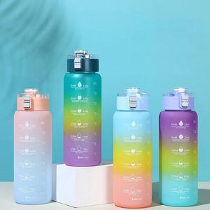 Large Bpa Free Sports Fitness Camping Water Jug Gym <b>Bottle</b> One Gallon Motivational Water <b>Bottles</b> With <b>Straw</b> With Times To <b>Drink</b> - Product Image 3