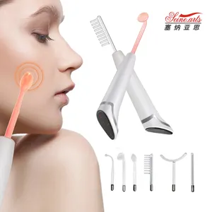 New Led Portable High Frequency Violet Orange Wand Anti Aging Facial Device Frequencies Skin Tightening(LW-058)