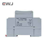 Mini interruptor de temporizador LCD programable Digital AHC30A, resistente al agua, automático, semanal, uso Industrial, pantalla LCD