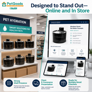 Fontanella d'Acqua Wireless per Animali Domestici da 2,8L con Vassoio in Acciaio Inox 304, Distributore Automatico Filtrato per Cani e Gatti per Casa - Product Image 5