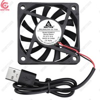 Ventilateur axial à roulement à huile DC 5V USB 40mm 50mm 60mm pour boîtier d'ordinateur, dissipateur thermique en plastique, faible bruit, certifié CE ROHS, ventilateur CPU OEM