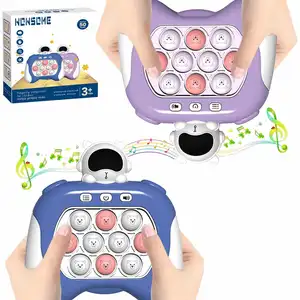 Mini Electronic Popit Game 2023 New Quick Fast Push Light Up Juego Fast Push Game Fidget Adhd Toys Eletronic Pro Popit
