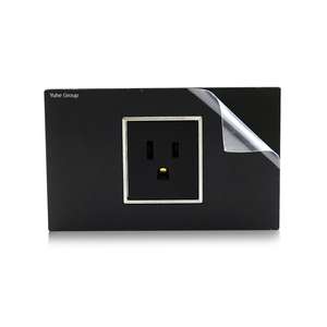 PC Panel Black Grey Gold <b>Single</b> Hole European Standard 3 Pole Wall <b>Socket</b> 240V 20A Indoor Use - Product Image 5