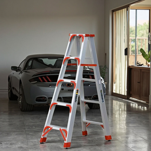 Customized Anti Slip Injection Molded Ladder Supermarket Workshop Warehouse <b>Portable</b> <b>Step</b> Ladder Folding Aluminum <b>Step</b> Ladder - Product Image 1