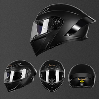 Casque modulaire rabattable certifié DOT, double visière, coque ABS, casque intégral pour moto, course, rallye, VTT, moto tout-terrain