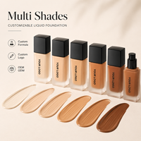 Emballage en verre de haute qualité à couverture complète, correcteur liquide de maquillage, fond de teint, bouteille Matte, fond de teint liquide