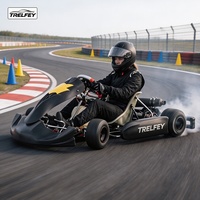 Karting de piste de course à essence, extérieur, 200-225cc, 9,5 CV, système de freinage hydraulique haute vitesse, pédale de karting, homologué CE pour adultes