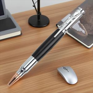 High Quality Custom Logo Luxury Metal Ballpoint <b>Pen</b> Unique Gun Shape Clip Design <b>Pen</b> for Stationery Writing and School Supplies - Product Image 6